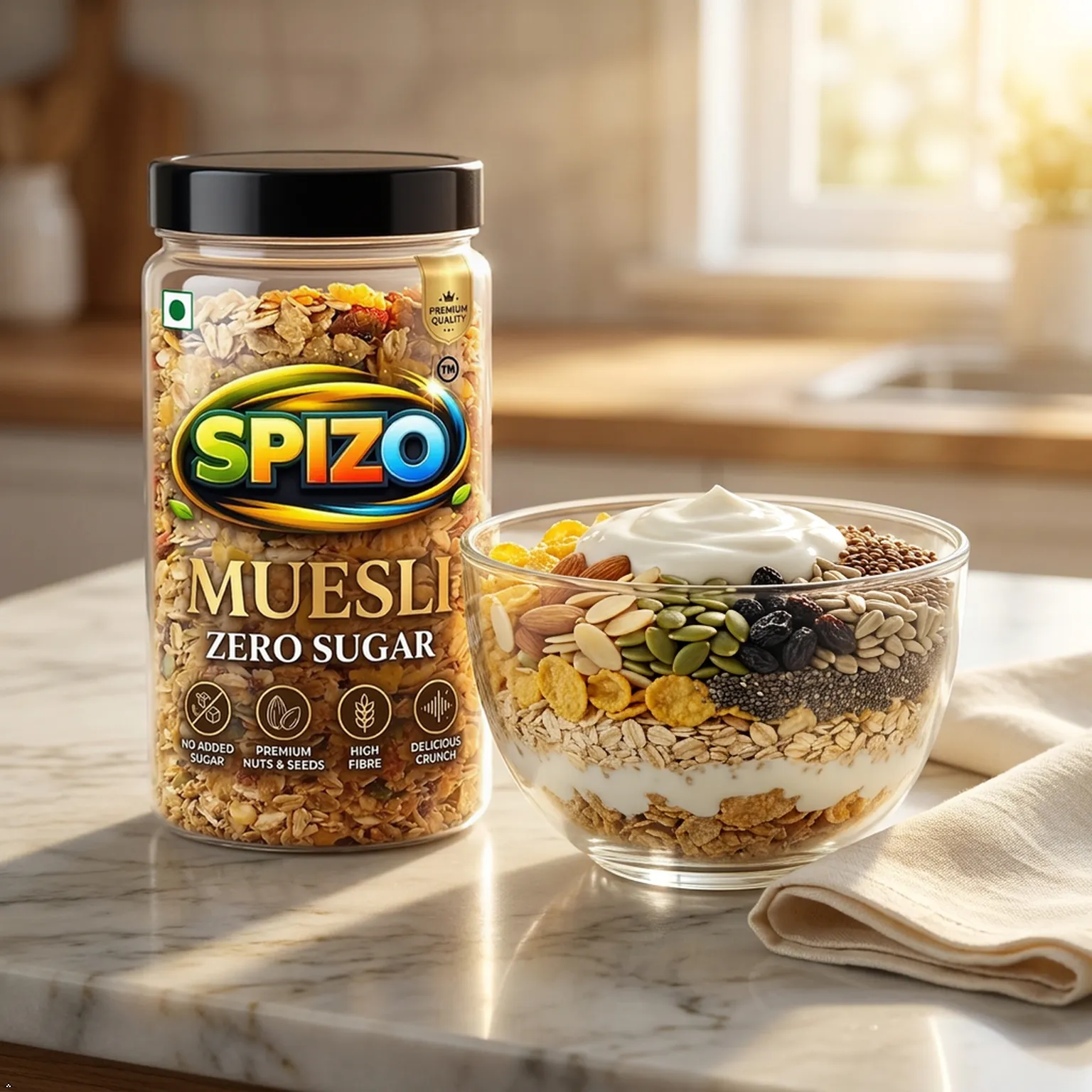 SPIZO Muesli Zero Sugar